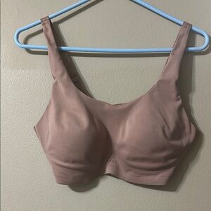Tan Full-Coverage Bra with Supportive Straps